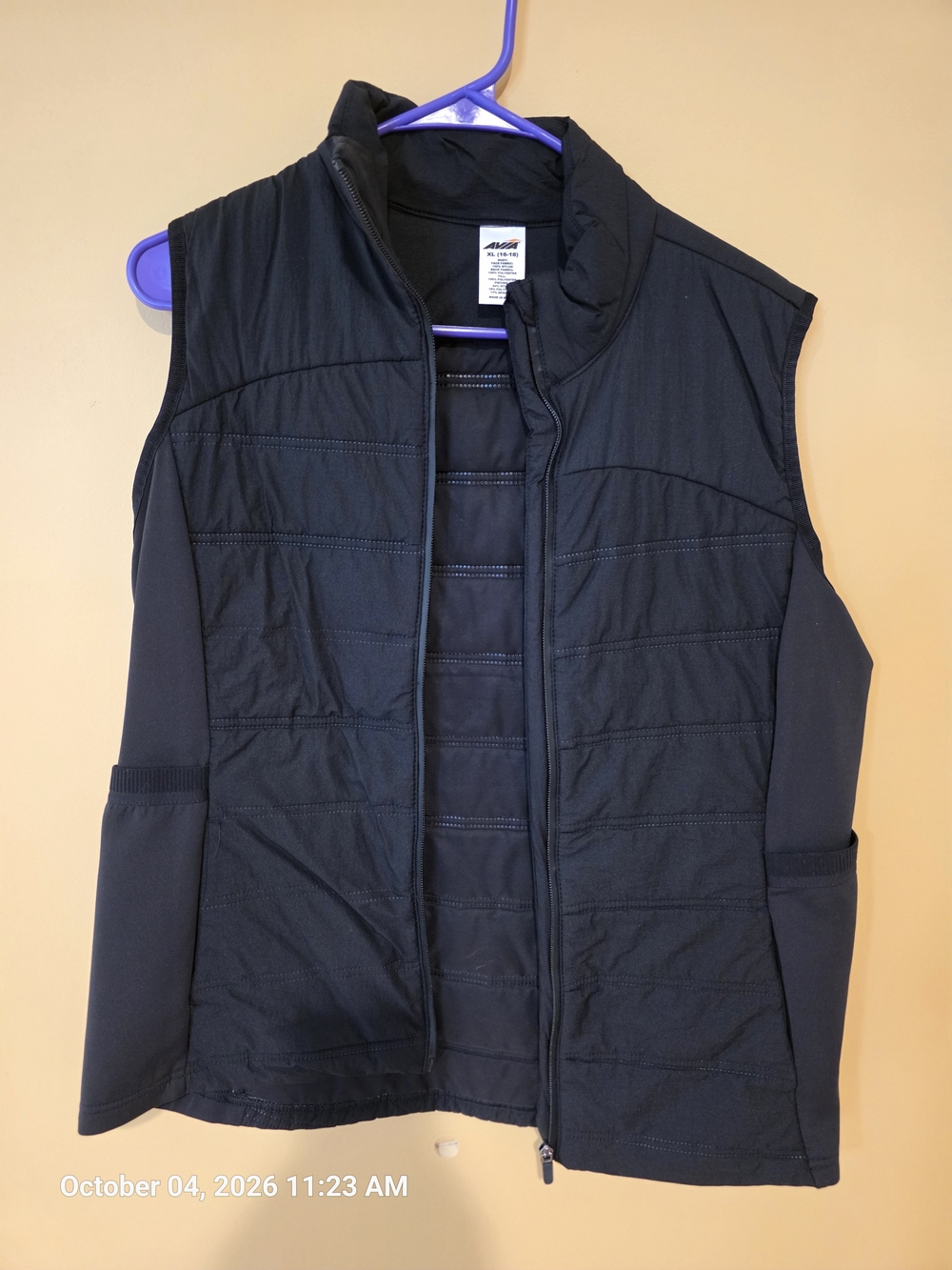 Avia Insulated Quilted Women's Vest - Black